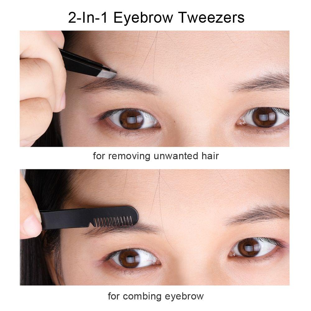 Eyebrow Trimming Kit 4PCS Stainless Steel Eyebrow Tools