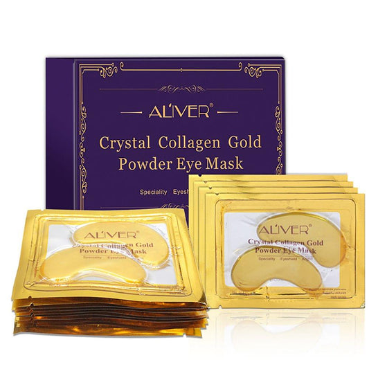 10 Pairs Moisturizing Gold Crystal Collagen Eye Mask - 10 Pairs
