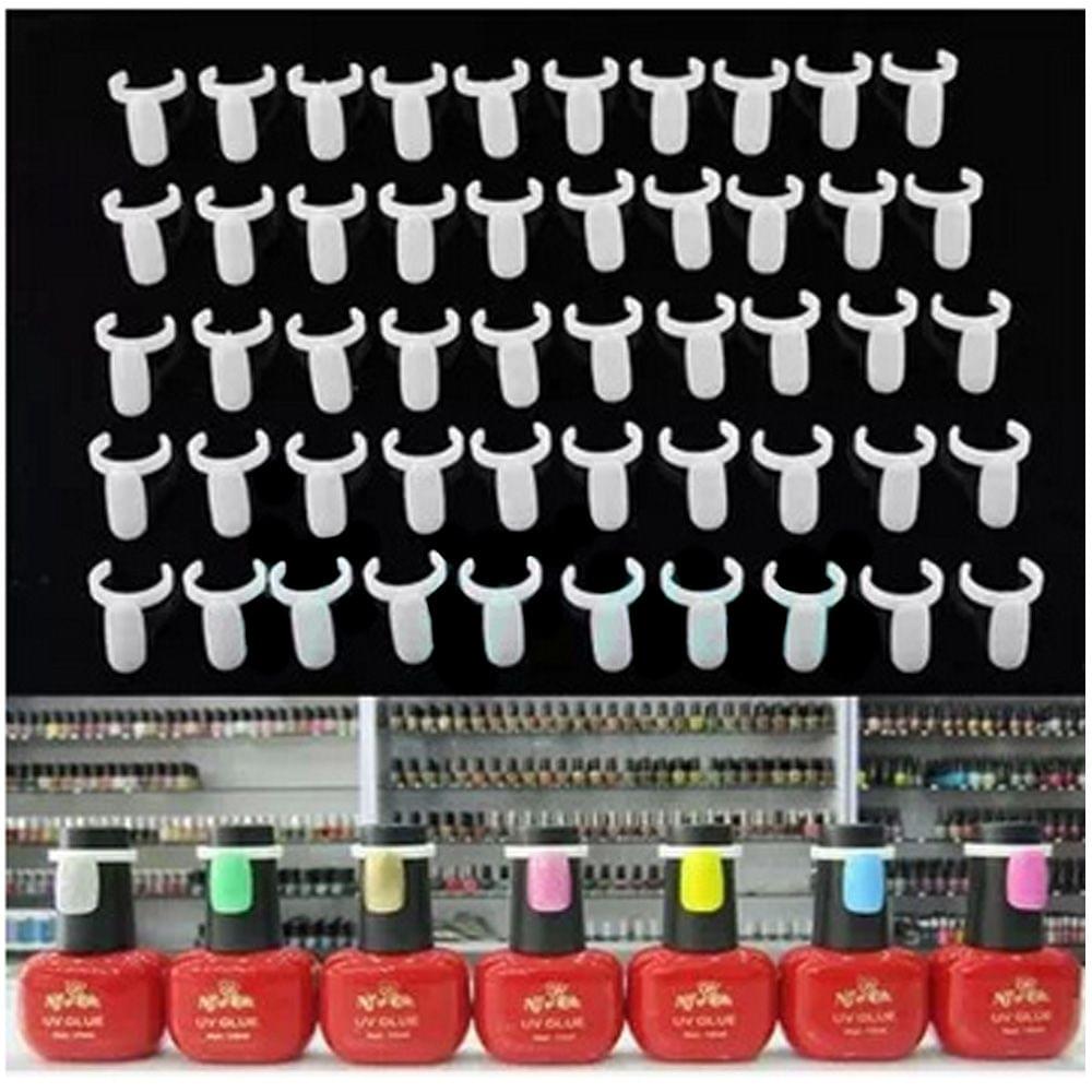50pcs Professional Acrylic Nail Art Display Tips Practice