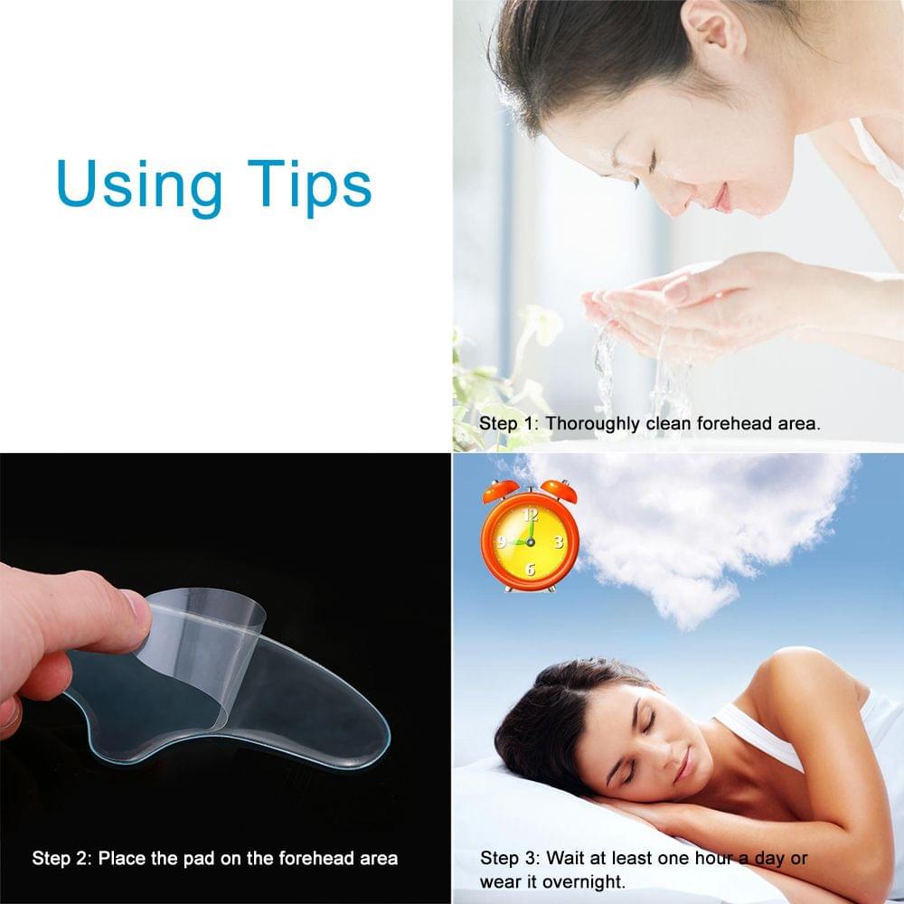 Anti Wrinkle Face Pad Reusable Silicone Invisible Forehead