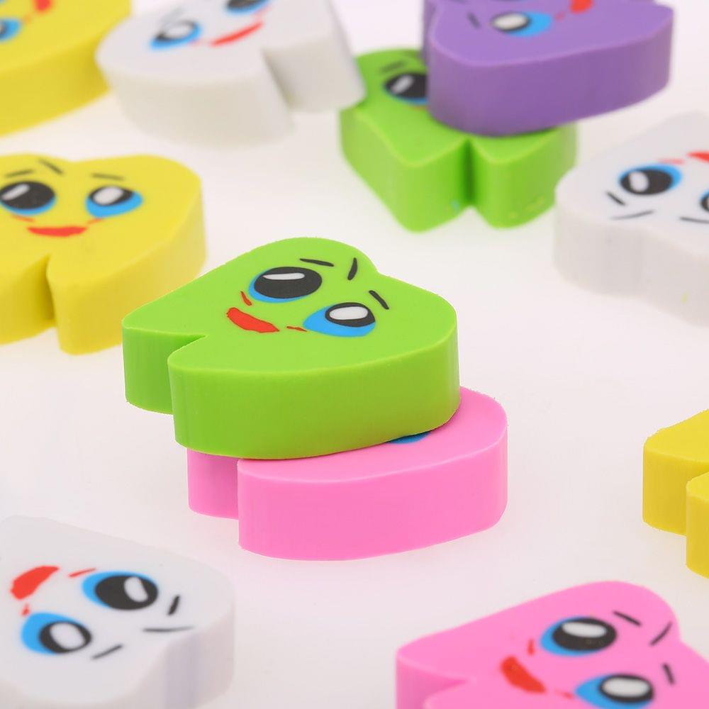 50pcs/bag Molar Shaped Tooth Rubber Erasers Dentist Dental
