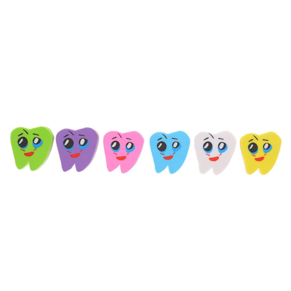50pcs/bag Molar Shaped Tooth Rubber Erasers Dentist Dental