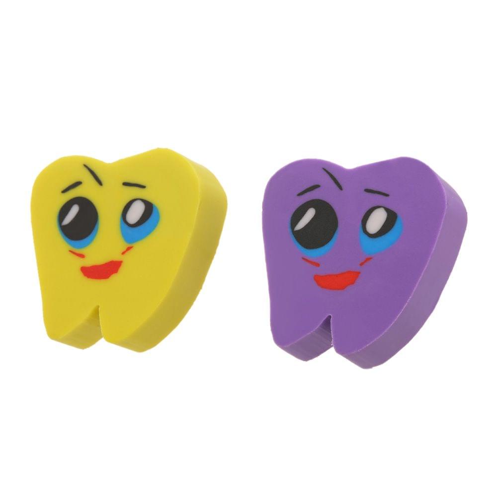 50pcs/bag Molar Shaped Tooth Rubber Erasers Dentist Dental