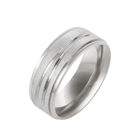 Simple Stainless Steel Medical Weight Loss Ring Fashion - 5