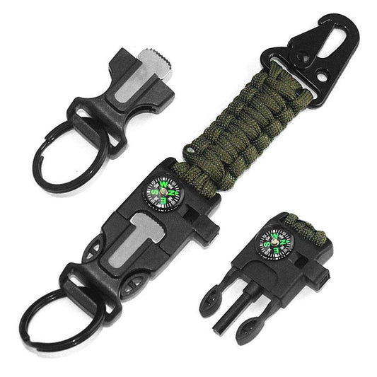 Multifuntional Paracord Keychain Braided Lanyards with Fire - Type 2