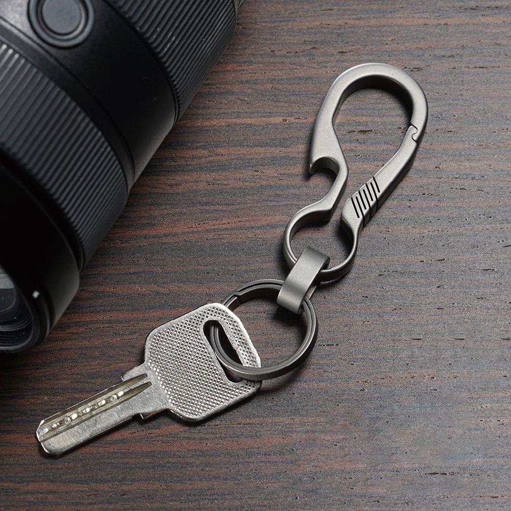 Outdoor Lightweight Titanium Key Chain Quick-release Key - B Plus