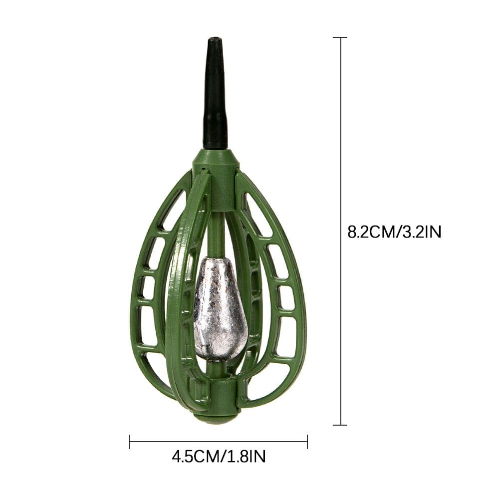 ABS Fishing Sinker Carp Fishing Feeder Fishing Bait Cage - 40g