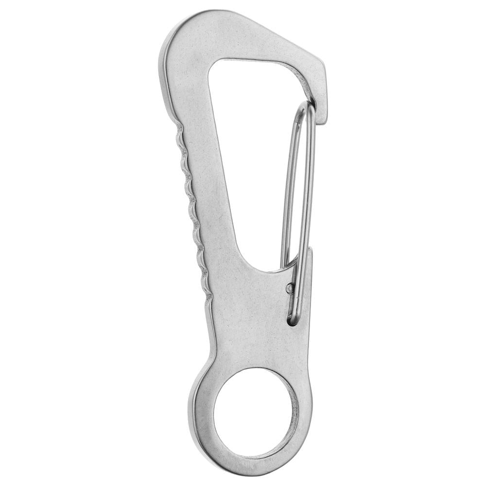 Stainless Steel Key Chain Multifunction Key Ring Carabiner - Stainless Steel
