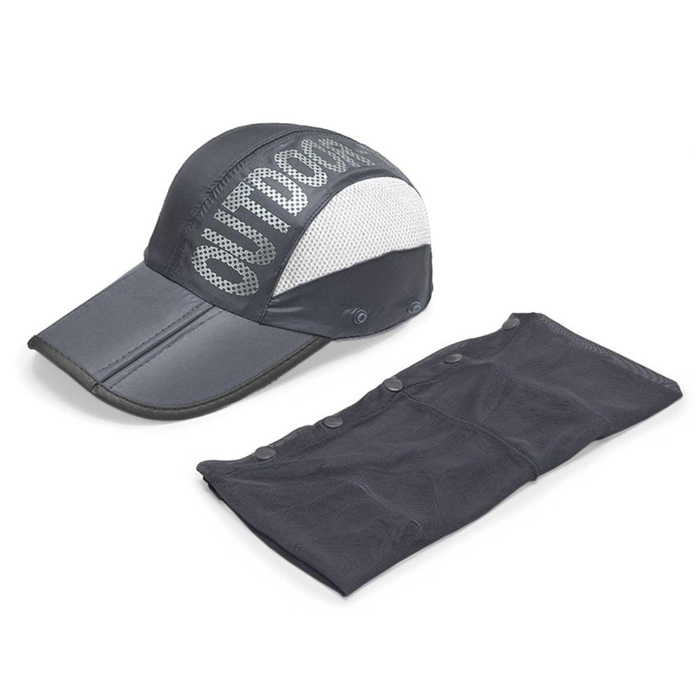 Detachable Mesh Hat Sunblock Hat Breathable Cap for Outdoor