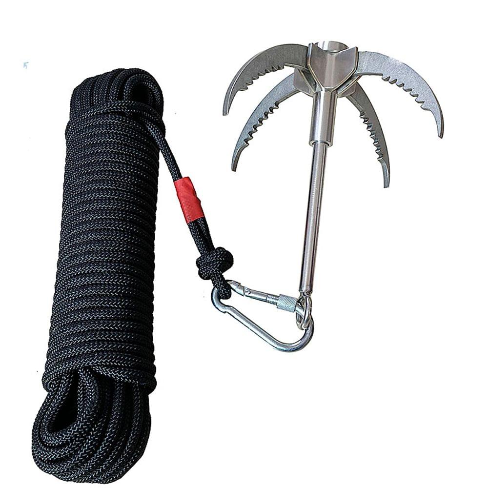 Grappling Hook Folding Foldable Survival Claw Stainless