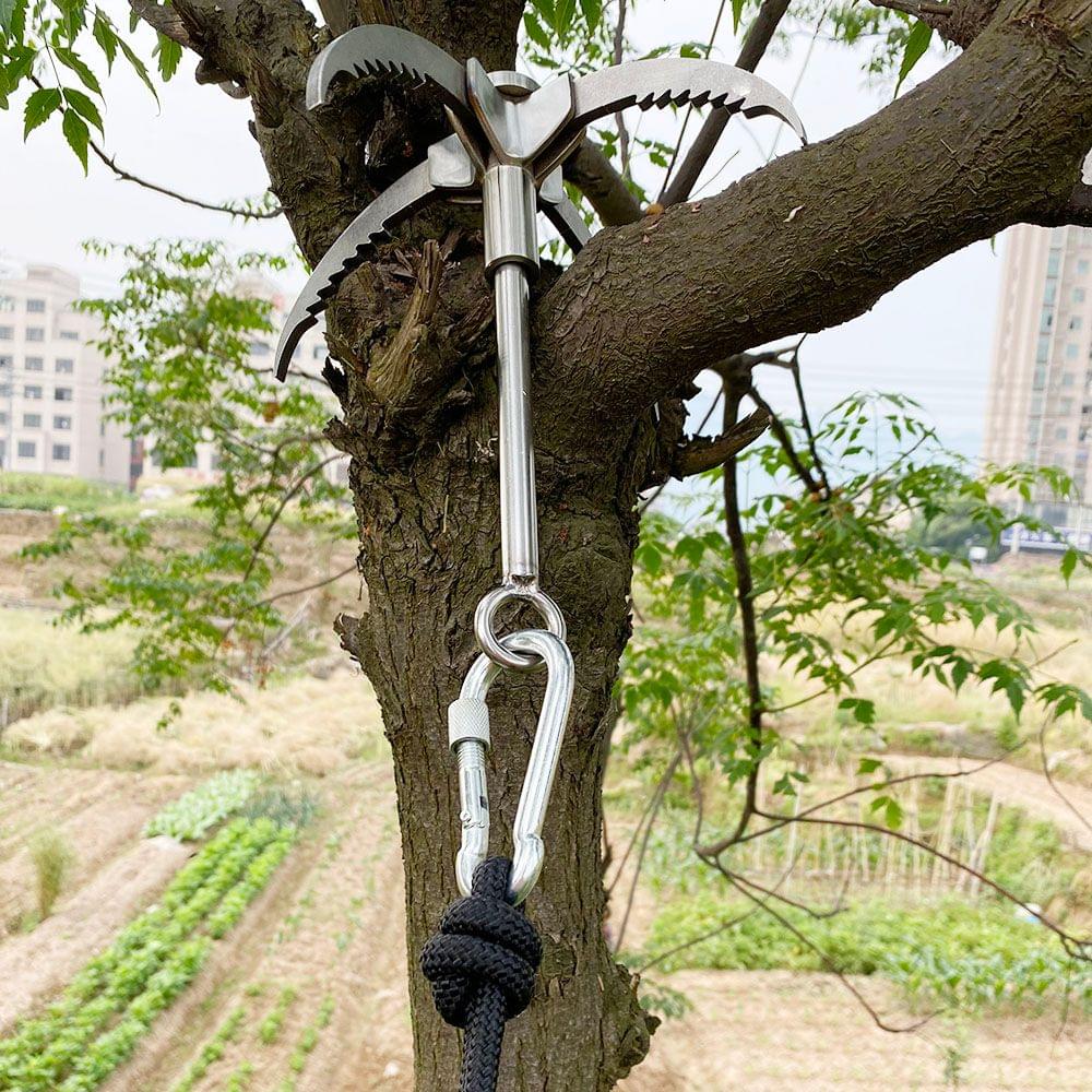 Grappling Hook Folding Foldable Survival Claw Stainless