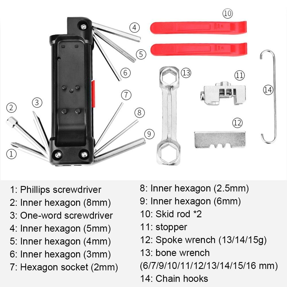 Bicycle Maintenance Kit Multi-functional Mountain Bike