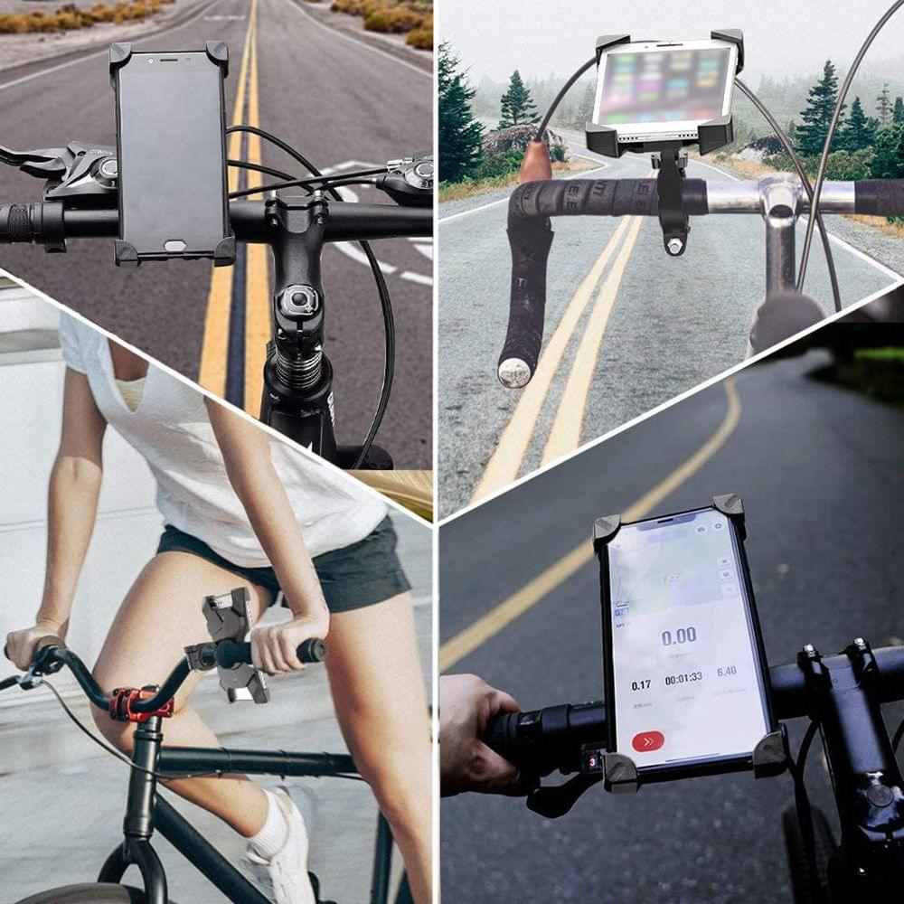 Anti-Shock Mountain Bike Phone Bracket 360° Rotation Base