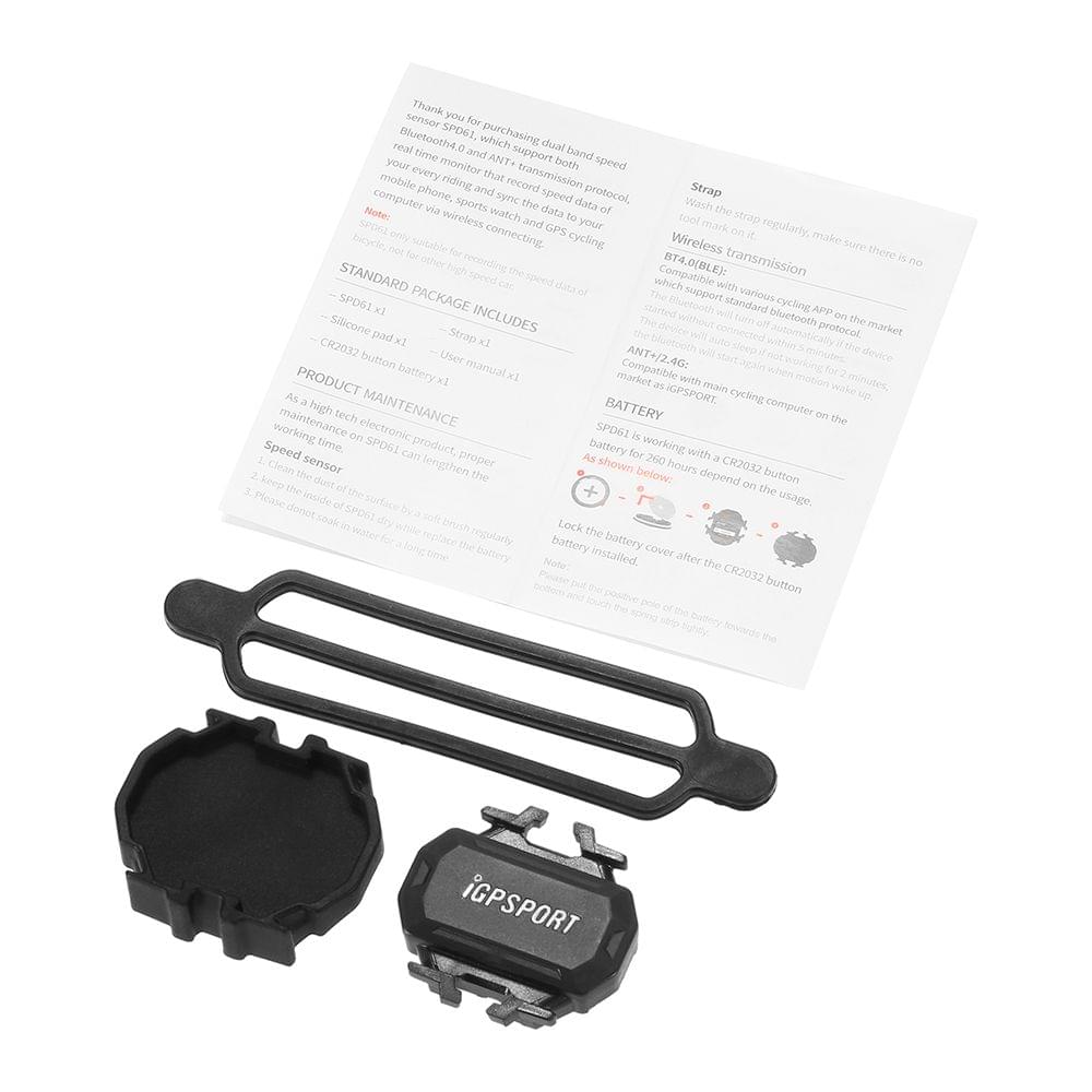 IGPSPORT SPD61 ANT+ BT Speed Sensor Bicycle Computer