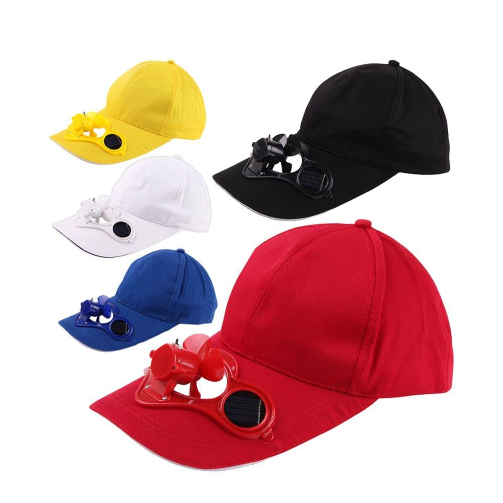 Summer Sport Outdoor Hat Cap with Solar Sun Power Cool Fan