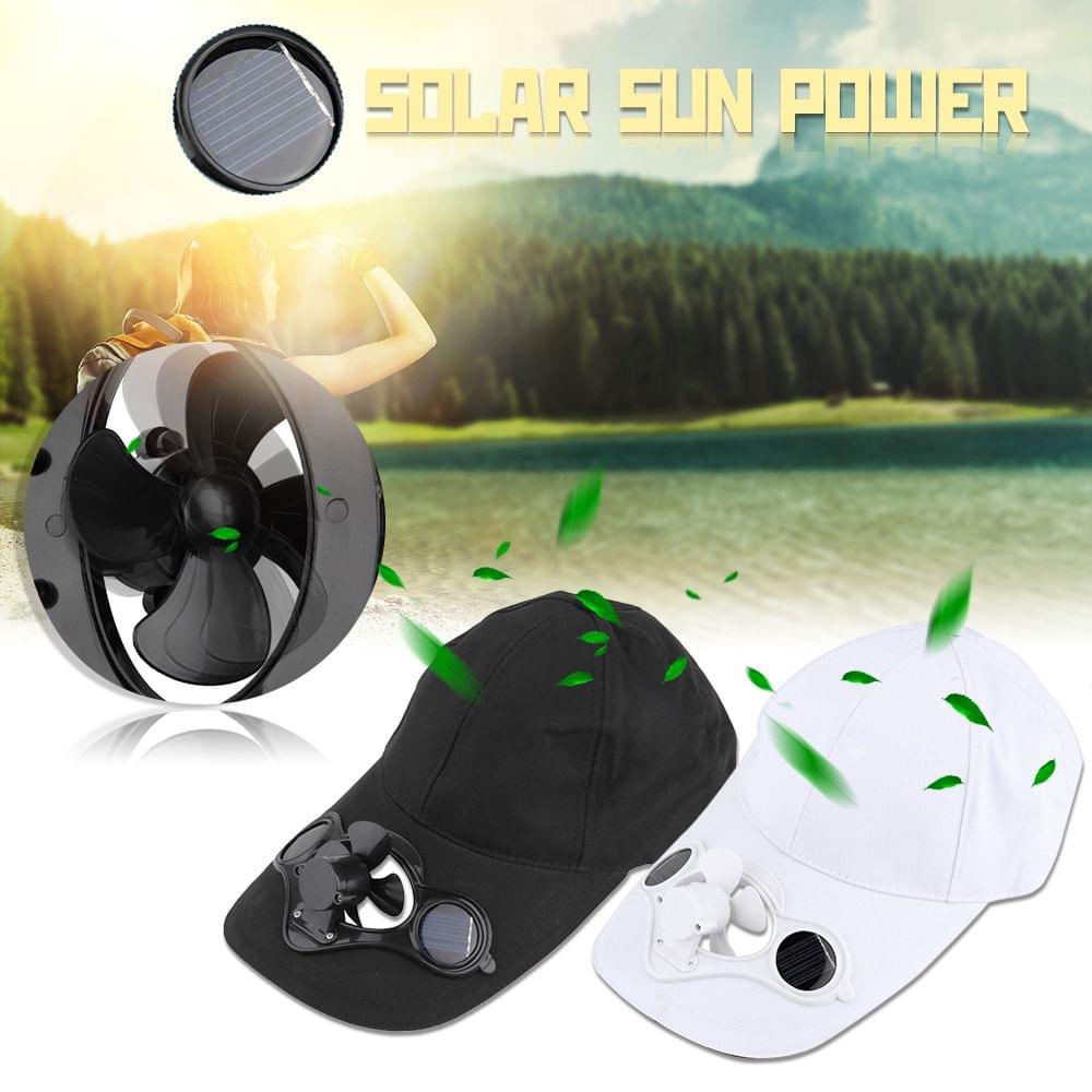 Summer Sport Outdoor Hat Cap with Solar Sun Power Cool Fan