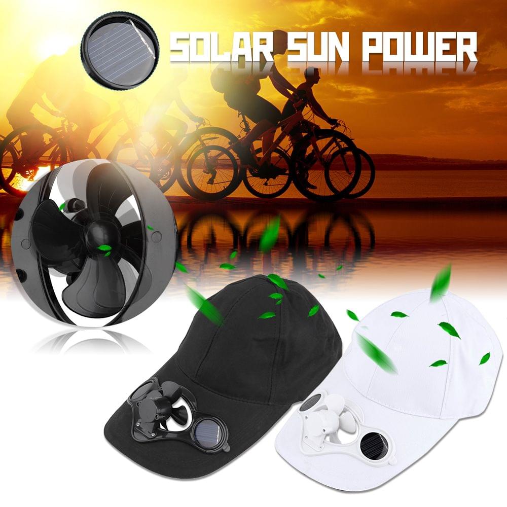 Summer Sport Outdoor Hat Cap with Solar Sun Power Cool Fan