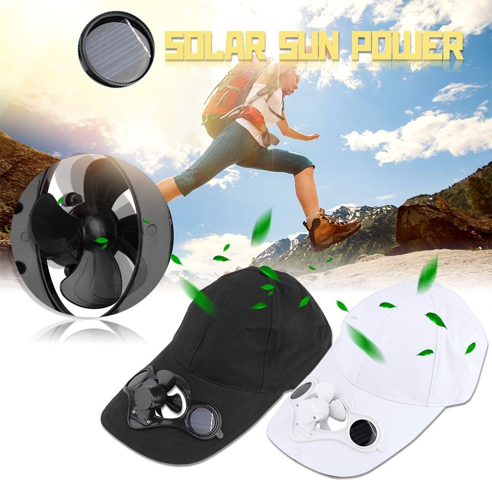 Summer Sport Outdoor Hat Cap with Solar Sun Power Cool Fan